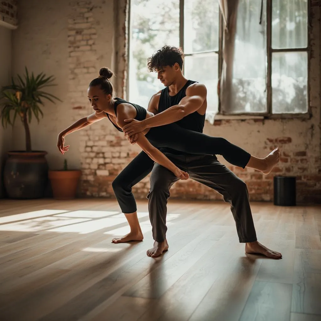 Aula de capoeira fitness moderna