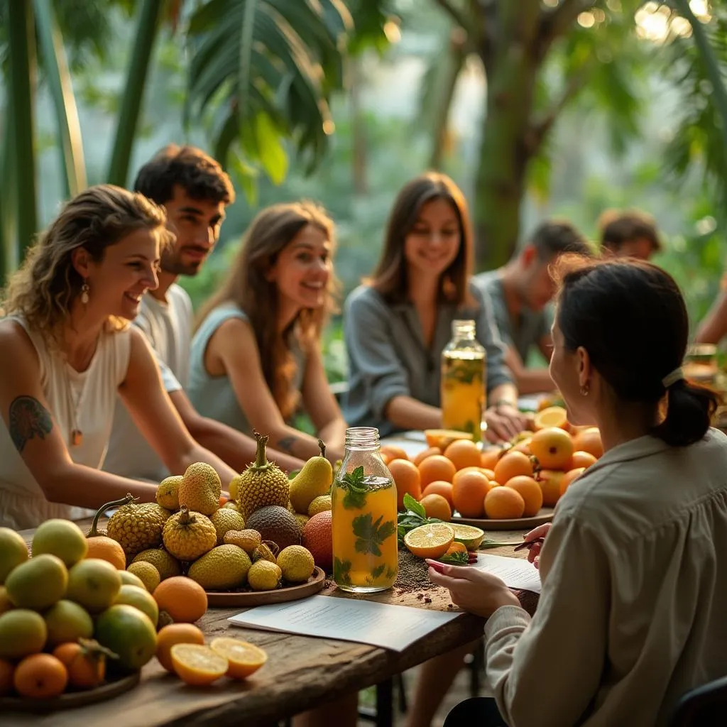 Workshop de nutrição com frutas brasileiras