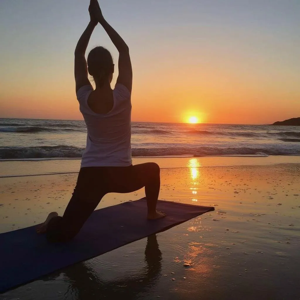 Yoga ao pôr do sol em Florianópolis